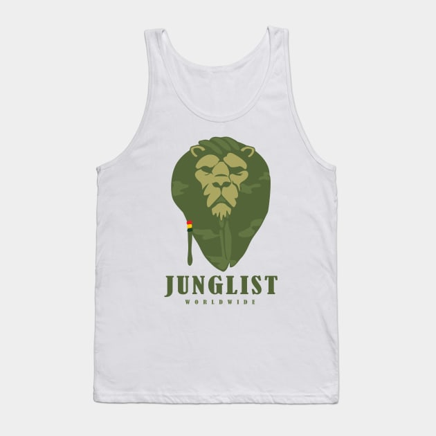 Junglist Worldwide Movement ( Cammo Edition ) Tank Top by Wulfland Arts